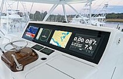 organized elecrtonics at helm of viking 90c